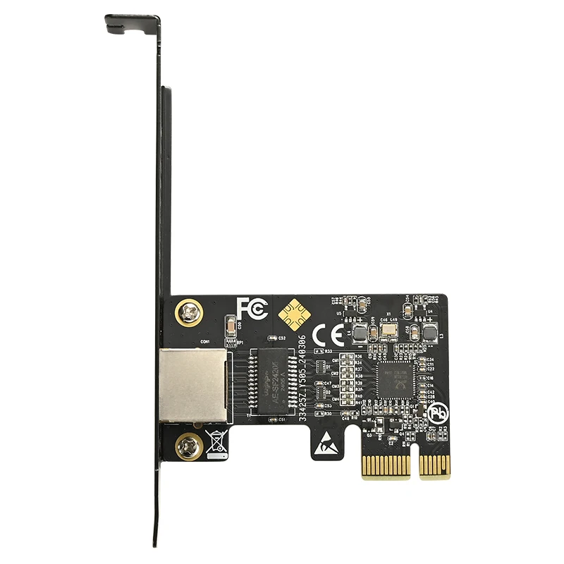 Сетевая карта PCIE 5 ГБ PCI Express X1 к RJ45 Gigabit Ethernet-адаптеру RTL8126 Чип 10/100/1000M/2,5G/5G NIC LAN-карта для настольных компьютеров