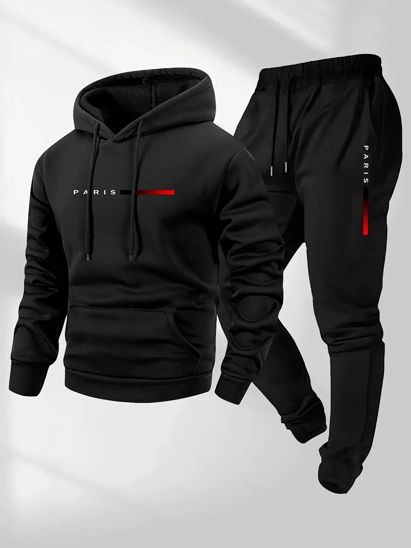 Winter Clothing - Męski zestaw sportowy z nadrukiem liter,