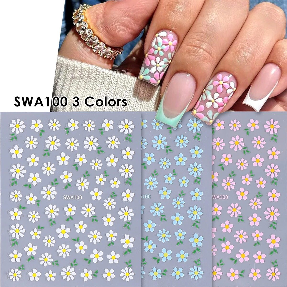 3 stuks groene bladeren nagelstickers eenvoudige glitter gouden lijn ontwerp zelfklevende sliders elegante charme curve tape decor manicure folis
