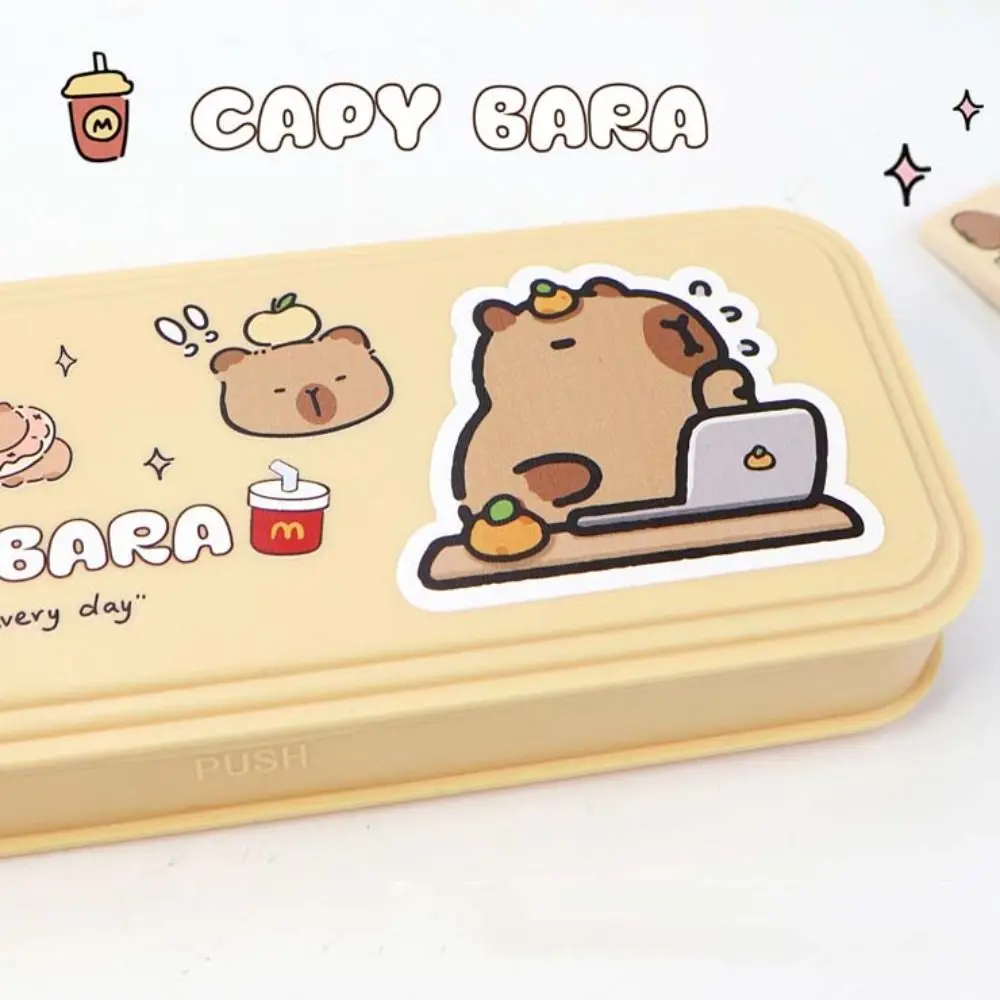 

Large-capacity Capybara Pencil Case Multifunctional Storage Box Capybara Stationery Bag PP Animal Cartoon Capybara Pen Bag