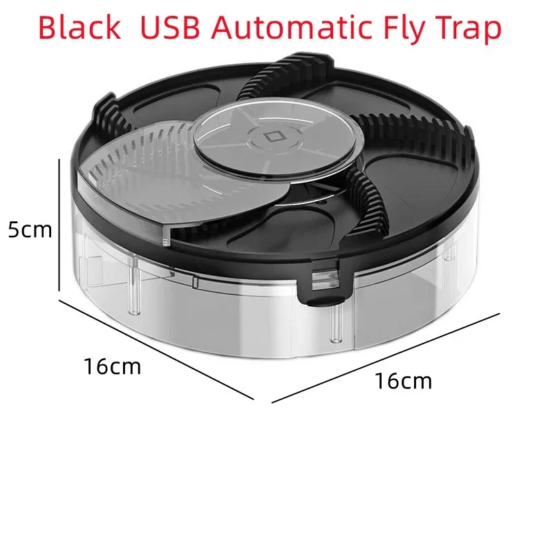 Automatic Flycatcher USB Fly Trap Electric Pest Catcher Indoor Outdoor Insect Killers for Kitchen Home