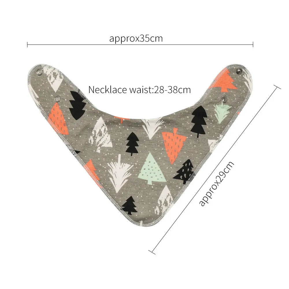 6 pçs/set babadores do bebê triângulo babadores de fibra de bambu dos desenhos animados impressão saliva toalha do bebê meninos meninas avental de alimentação babadores