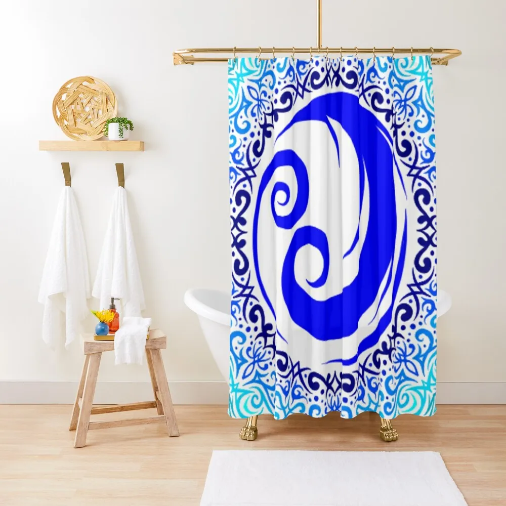 

Rolling Sea Shower Curtain Bathroom Box Funny Shower Anime Shower Modern Accessory Bathrooms Curtain