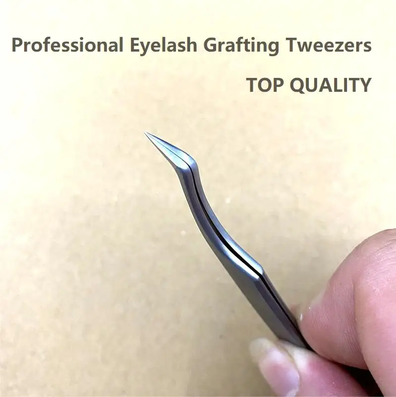 Professional Eyelash Grafting Tweezers Anti-Static Quality Steel Eyelash Extension Tweezers for Eyelash Artist Beauty Tool