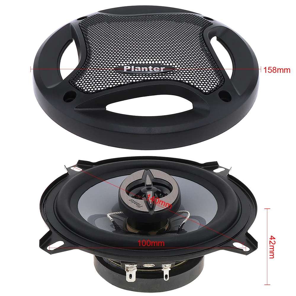 5 Inch TS-A1372E Auto Hifi Coaxiale Luidspreker Voertuig Deur Auto Audio Muziek Stereo Full Range Frequentie Luidsprekers Voor Auto 'S