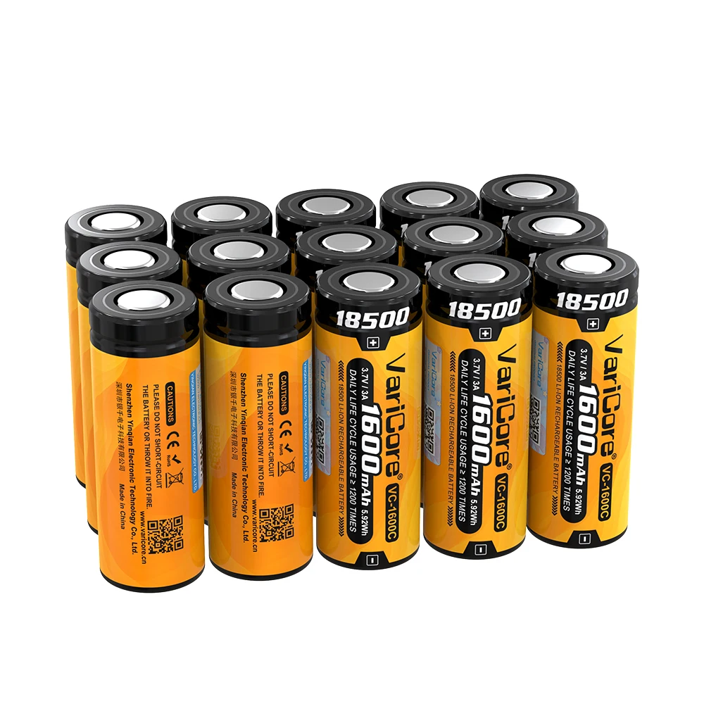 VariCore VC-1600C 18500 1600 мАч 3,7 В литий-ионная аккумуляторная батарея перезаряжаемый светодиодный фонарик электрическое устройство