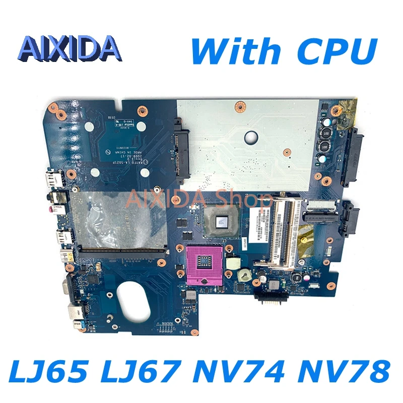 

AIXIDA MBB5602001 KAYF0 LA-5021P For Packard Bell Easynote LJ65 LJ67 NV74 For Gateway NV78 Laptop Motherboard with GPU slot