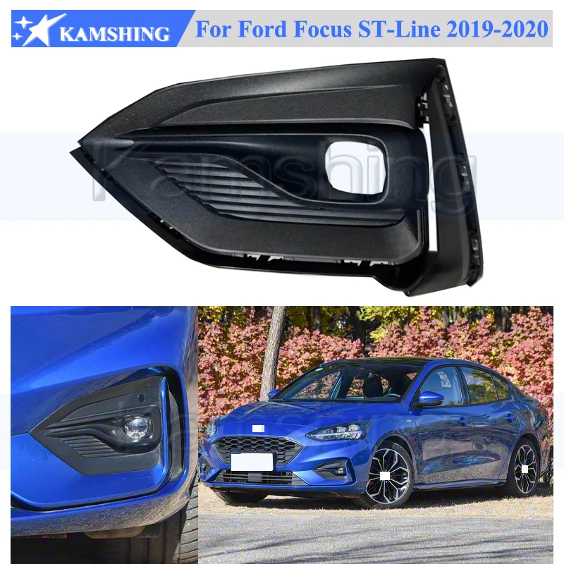 

Рамка передней противотуманной фары Kamshing для Ford Focus ST-Line 2019-2020, рамка передней противотуманной фары, крышка решетки противотуманной фары без радарного отверстия