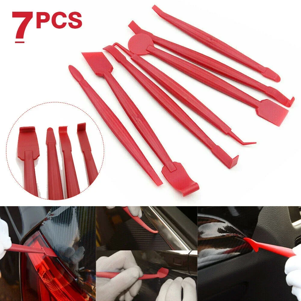 

7pcs/set Car Vinyl Wrap Film Squeegee Scraper Tools Edge-closing Tool for Automobile Film Sticking Auto Universal Accessories