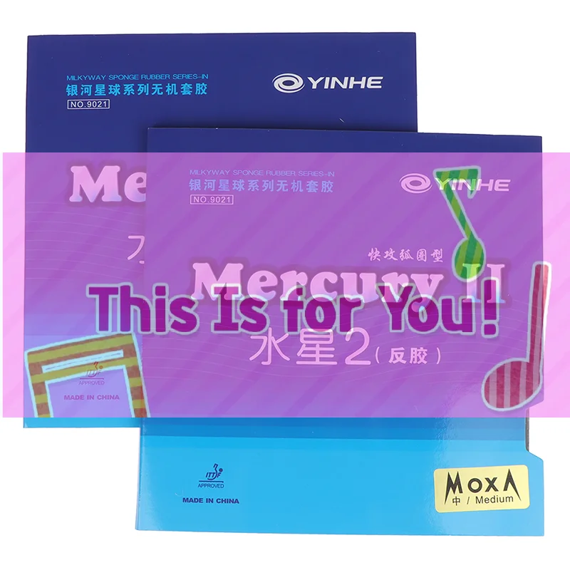 

【OD】Резина для настольного тенниса MERCURY 2 Galaxy Pips-In, оригинальная резина для пинг-понга YINHE