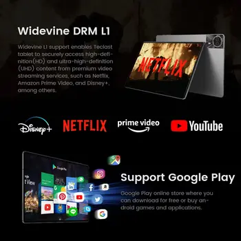 台電 T50 Plus 平板電腦,11 吋 IPS 螢幕/6GB 運行內存/256GB 機身存儲/紫光展銳 T620 八核處理器/1920*1200 全高清分辨率/Android 14 系統/8000mAh 電池/1300 萬像素雙像素攝像頭 + 800 萬像素攝像頭 6 最佳銷售 泰克拉斯特T50 - №3