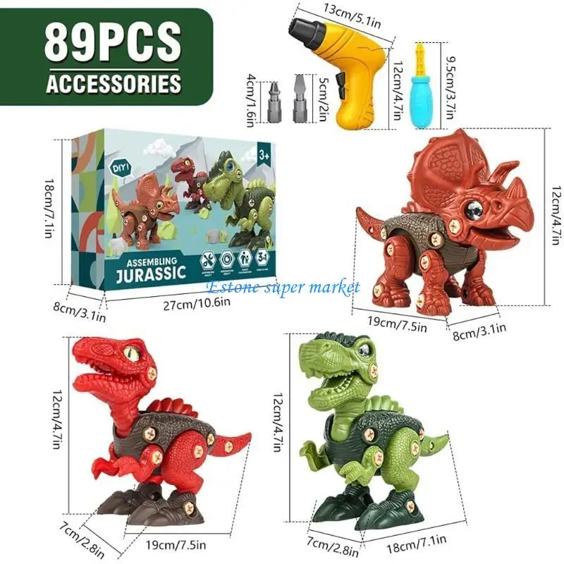 090b Bildungsstamm Gebäude Dinosaurierspielzeug Konstruktion Lerngeschenke Dinosaurierspielzeug Spielzeug