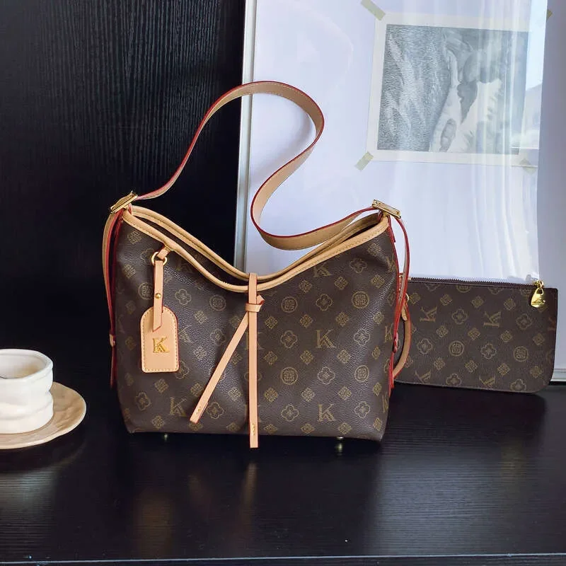 

Designer Bag Luxury Shoulder Bags for Women 2025 New Elegant Vintage Commuter Large Capacity Versatile Shoulder Crossbody Bag