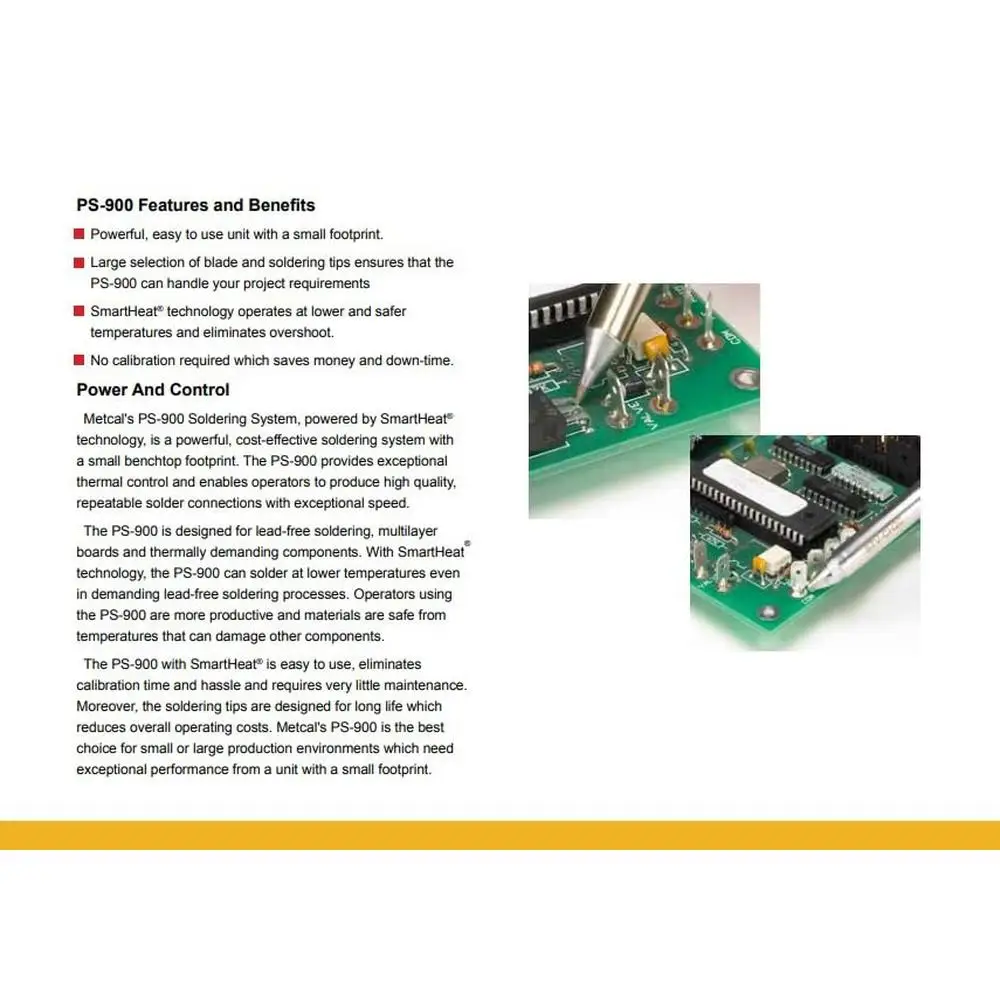 Soldering System SmartHeat Temperature Control Lightweight Handle Cast Aluminum Housing Low Cost Quick-Change Heater Coil 240V