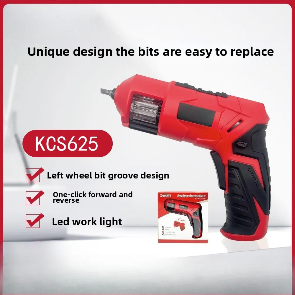 Obeng Listrik Baterai Lithium Obeng Listrik Set Rumah Tangga Pengisi Daya USB