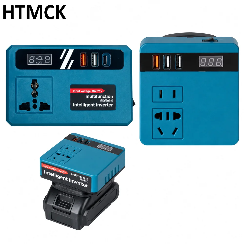 120W Lithium Battery Inverter DC 18-21V To AC 110V 220V Electric Tool Battery Inverter Power Inverter For Makita Outdoor Work