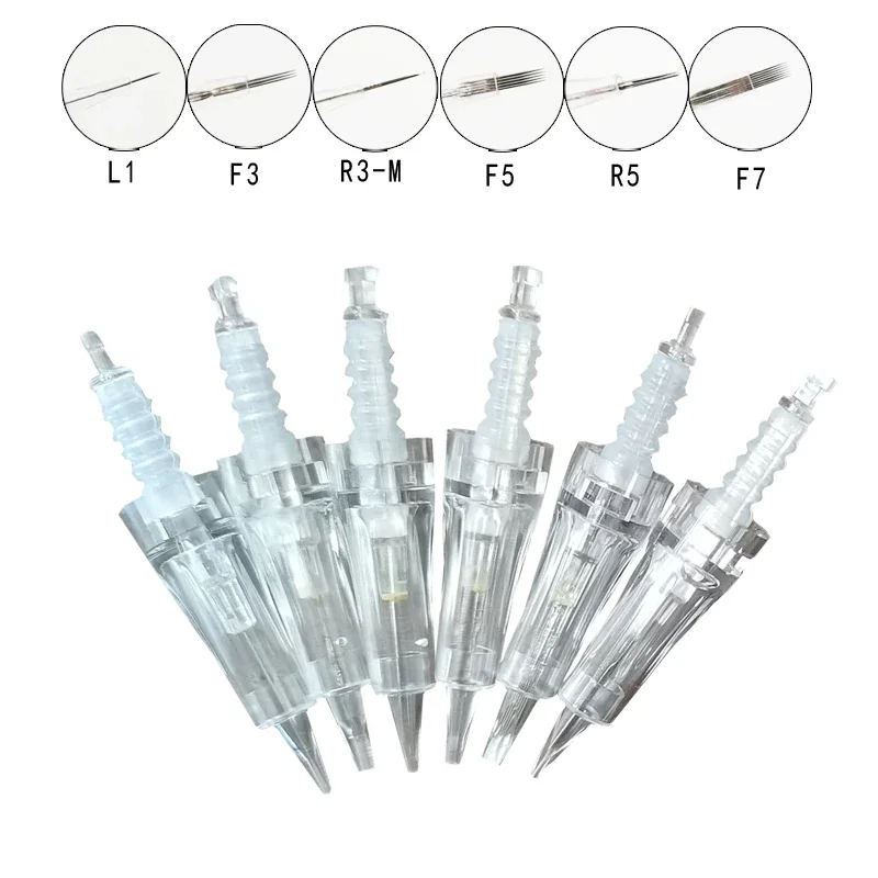 100/50/10Pcs Dr.Pen Tattoo Bayonet Cartridge Needles Replacement For Dr pen N2/M7/M5/E30/A6/A1/A10 Micro Needle 1 3 5 7 Pins PMU