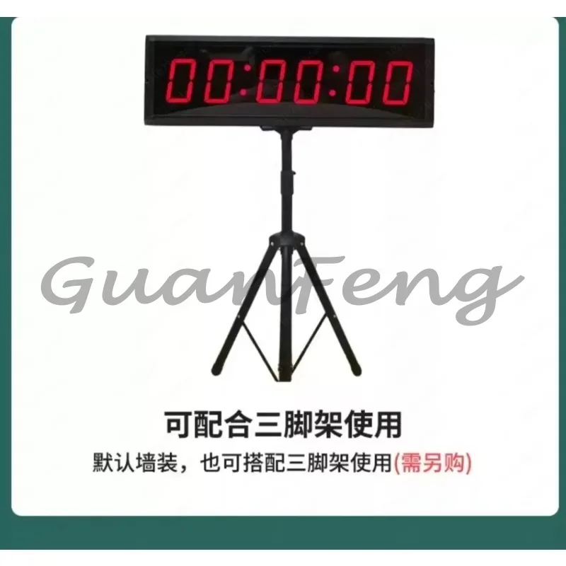 4-Inch large LCD electronic timer, 4-digit digital clock, with lithium battery and bracket