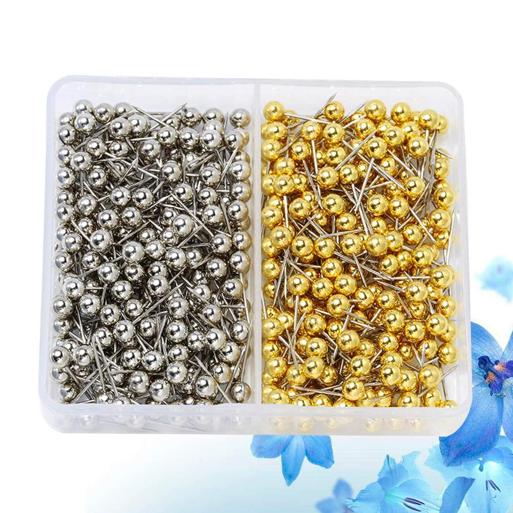 400 шт., металлическая круглая кнопка, пластиковая головка, шаровая форма, яркие цвета для карты, доски объявлений, офиса, школы, использования