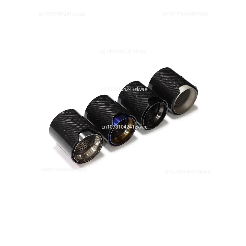 Applicable to 1 Piece Burnt Blue Carbon Fiber Exhaust Tip Muffler for M Performance Exhaust Pipe M2  M3  M4   M5 F10 M6 F12