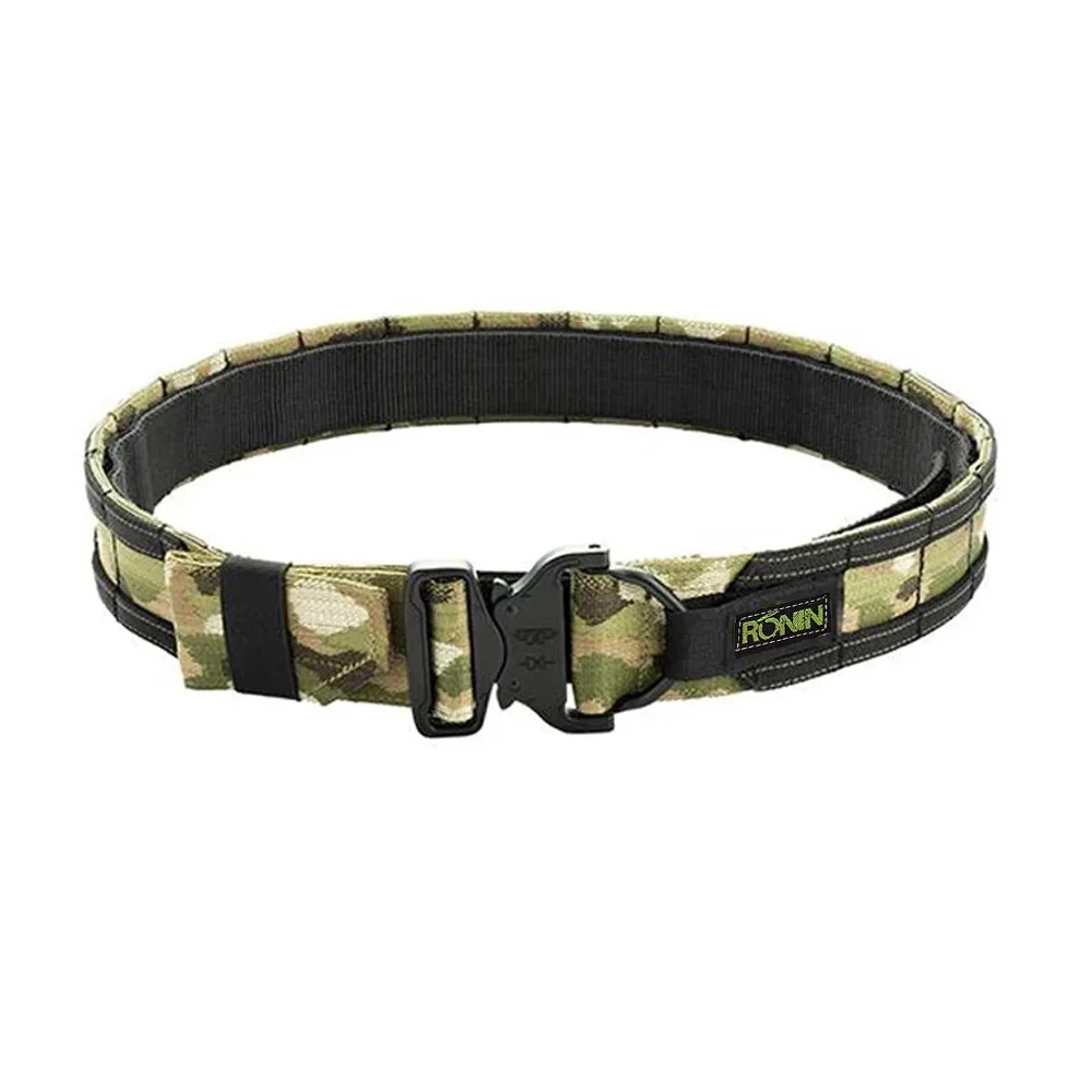 New 1.5 Inch Double Layer Belt Tactical Molle Belt CS Outdoor Hunting Belt