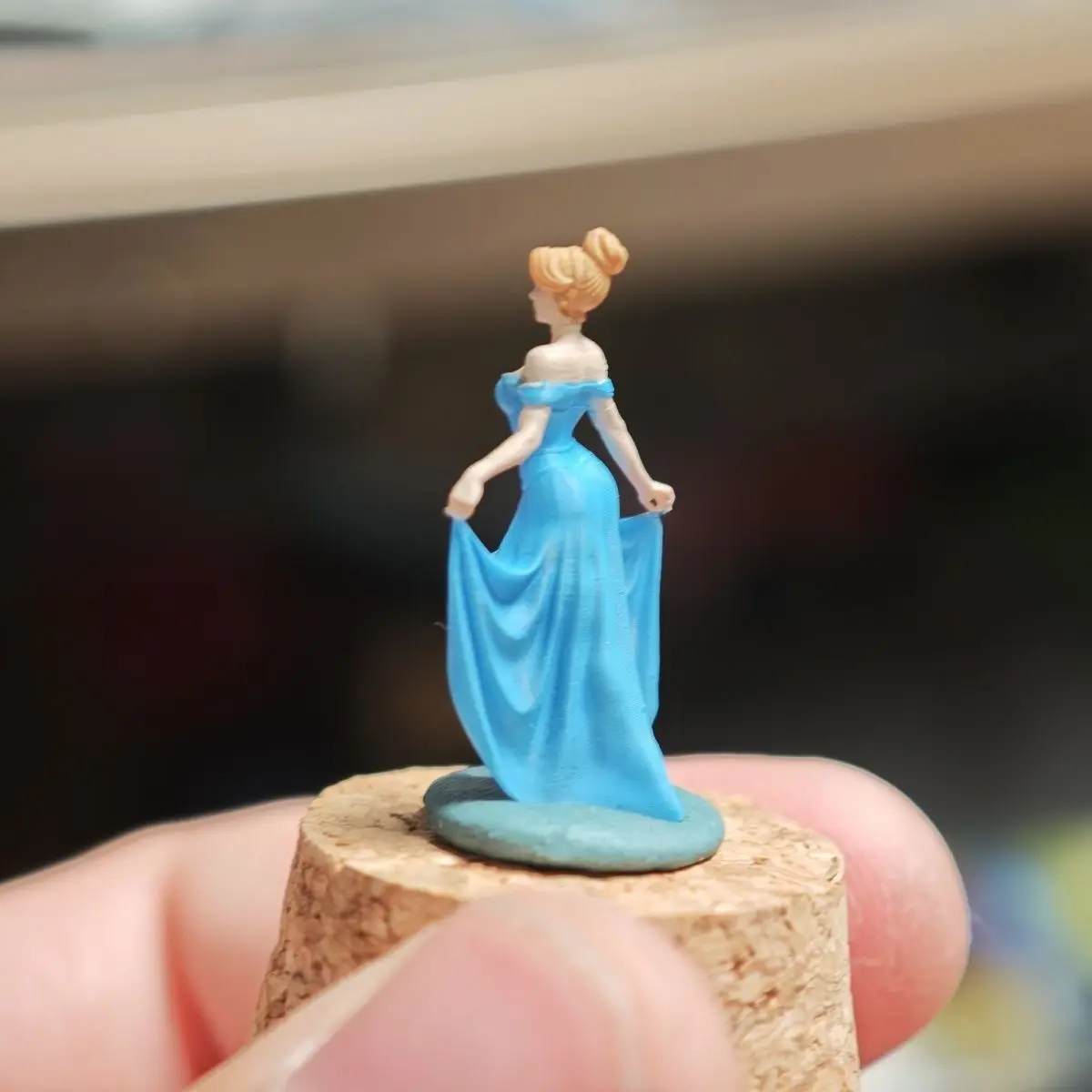 1/64 Hars Statische Beeldjes Model Assepoester Prinses Diorama