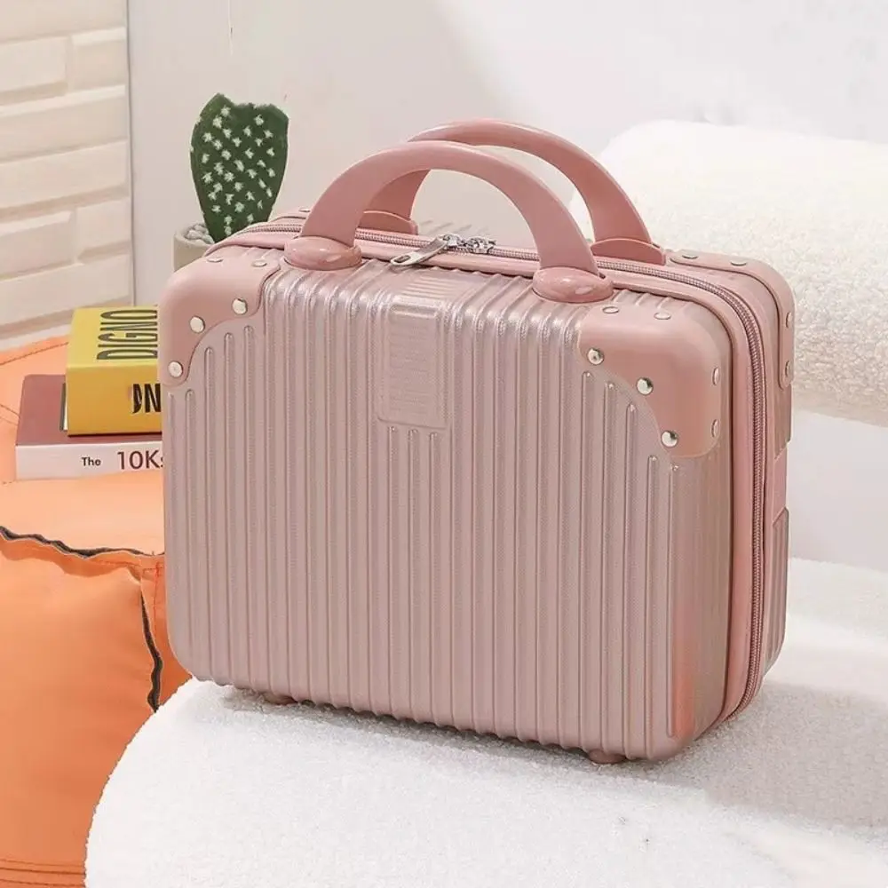 14 Inch Mini Travel Suitcase Cosmetic Box Hand Luggage Organizer Small Password Box Boarding Case for Women Girls