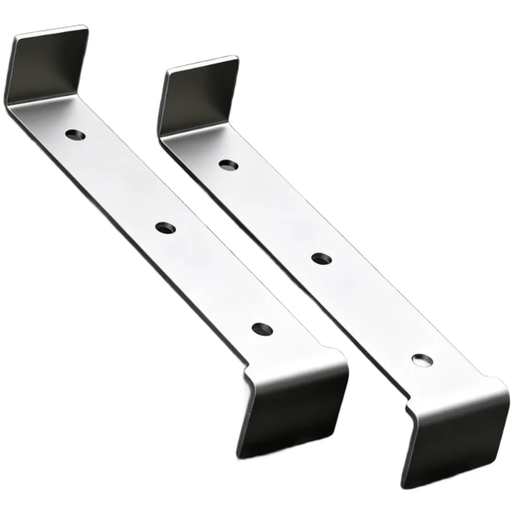 Stainless Steel Fishing Platform Extension Bracket with Z-Shaped Rod Holder for Landing Net Mounting on Most Fishing Decks