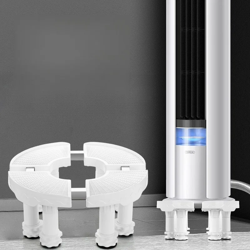 Round Air Conditioner Base with Wheels Metal Stand for Floor Standing AC Unit Universal Height Increase Riser for Home Office
