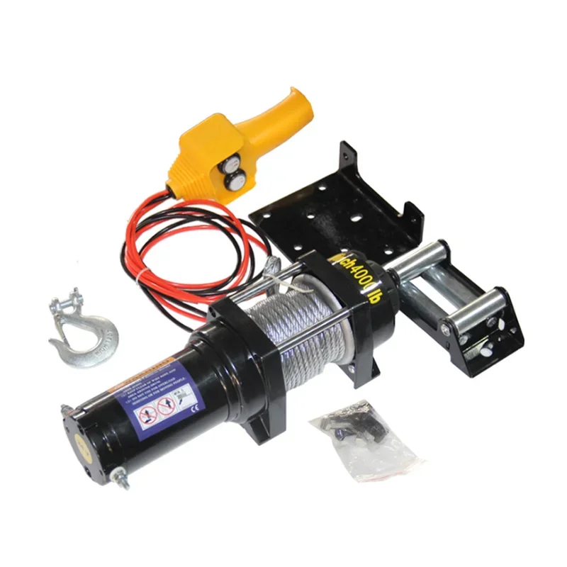 Car electric winch 12v24v car winch manufacturer wholesale off-road vehicle self-rescue electric winch traction hoist