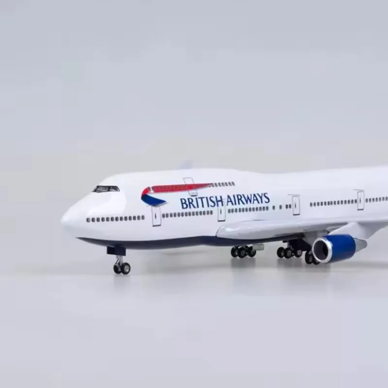 ใหม่ 1/150 Scale B747 British Airways เครื่องบินเครื่องบินรุ่นของเล่น Light Diecast เรซิ่นเครื่องบินคอลเลกชันจอแสดงผลของขวัญแฟน