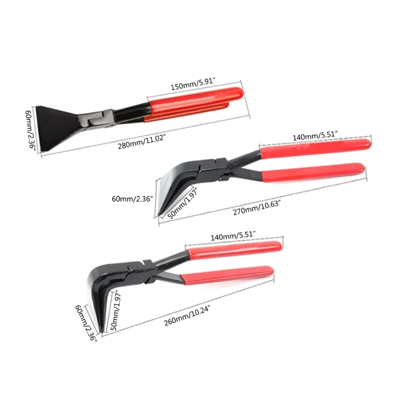 Sheet Metal Bending Pliers Elbow Straight Handle Hand Seamer Crimping Folding Tool Multifunctional 180°/45°/90°