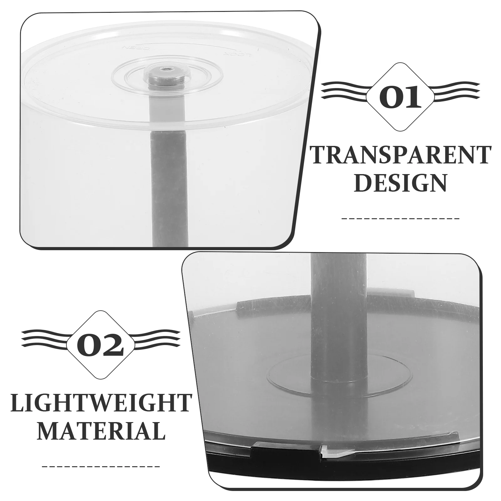 Contenedor de CD, caja de disco portátil, contenedor de almacenamiento, soporte de Dvd de plástico, caja vacía