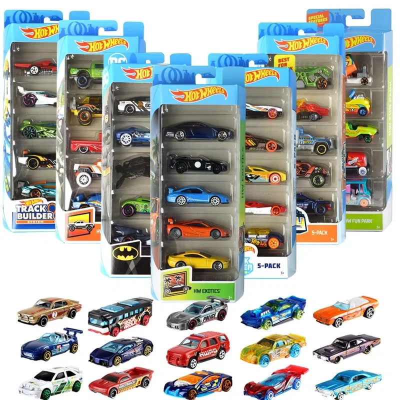 

5pcs/Hot Wheels Small Sports Car Track Track Track Alloy Car 1:55 Diecast Car Model Children'S Toys Boys' Toy Car Model 1806