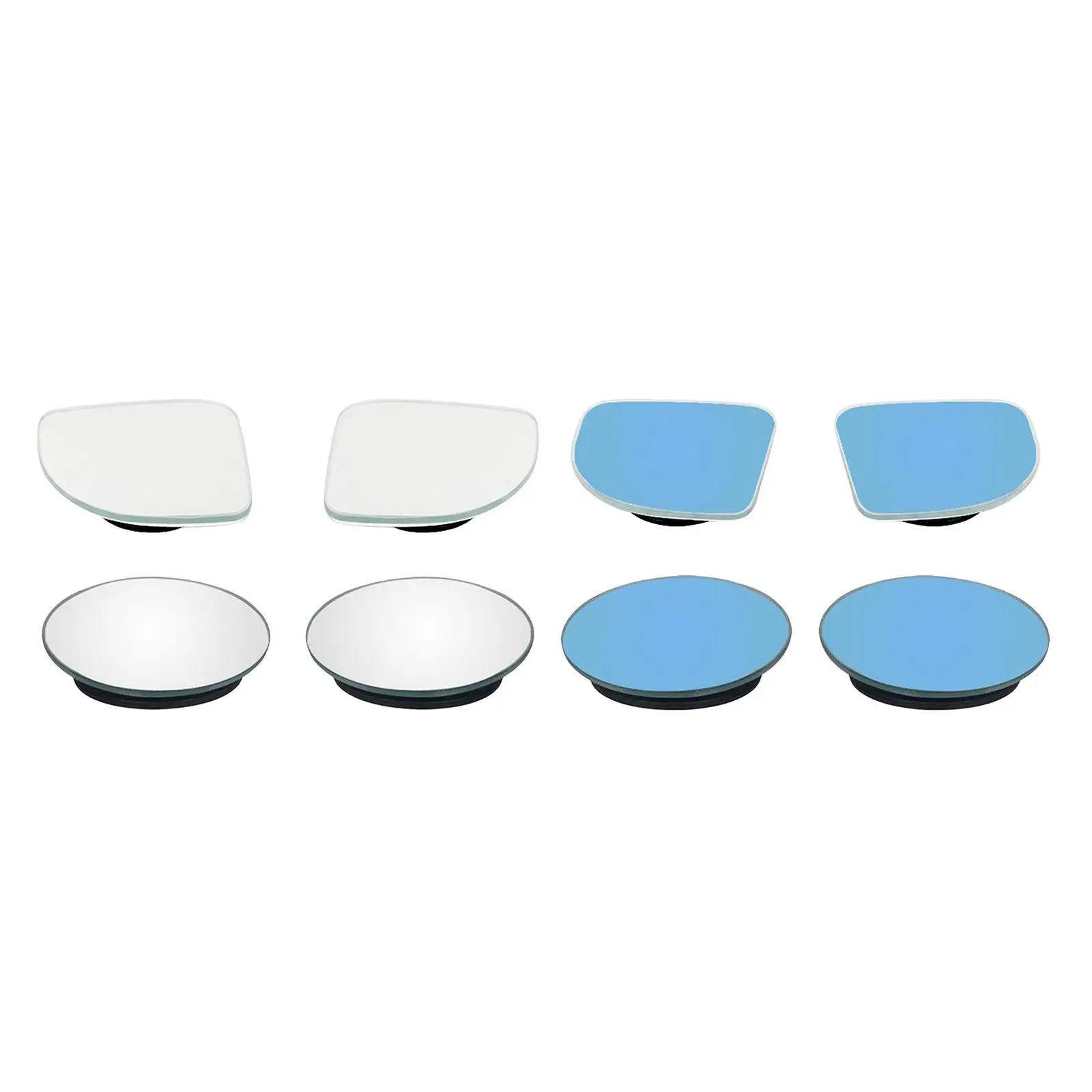 

2 шт. регулируемые безрамные HD стеклянные автомобильные зеркала для слепых зон 360 ° Поворот на поезд