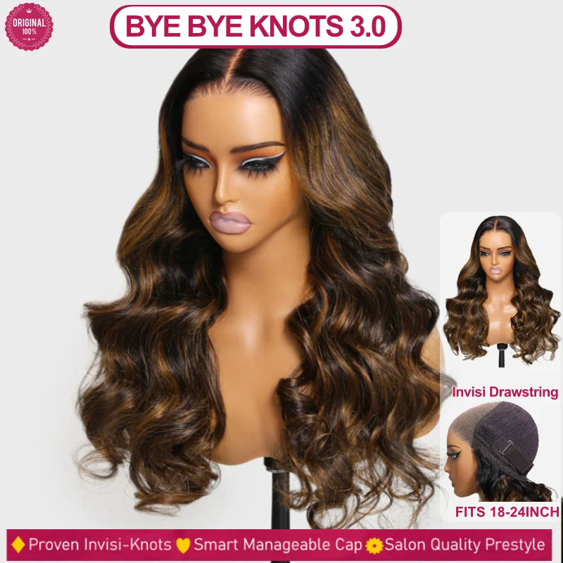 

Beauty Forever Balayage Brown Colored Glueless Human Hair Wig #FB30 Color Bye Bye Knots Pre Cut Lace Front Human Hair Wig 180%
