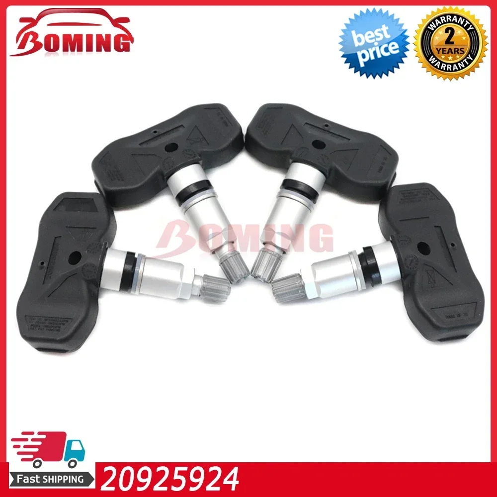 4PCS New Car Tire Pressure Sensor 20925924 10394110 For BUICK ALLURE ENCLAVE LACROSSE CADILLAC CTS DTS ESCALADE 2006-2015 315MHz