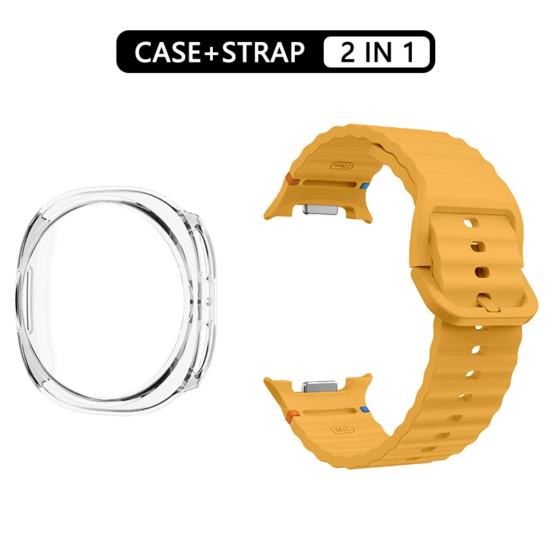 Hohlgehäuse + offizielles Silikonband für Samsung Galaxy Watch 8 Armband Zubehör Sportarmband Correa Galaxy Watch 8 40 mm 44 mm – Detail 6