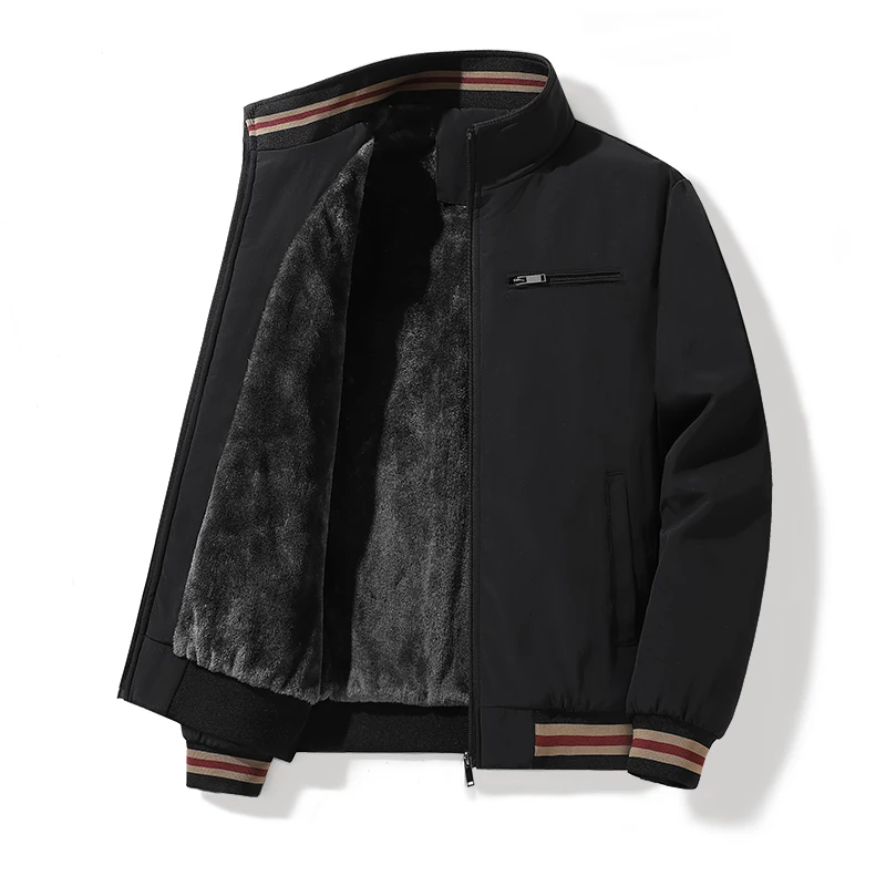 

Winter Jackets for Men Lamb Velvet Business Office Dress Coat Casual Men's Winter Jacket Solid Color Luxury Outerwear Man