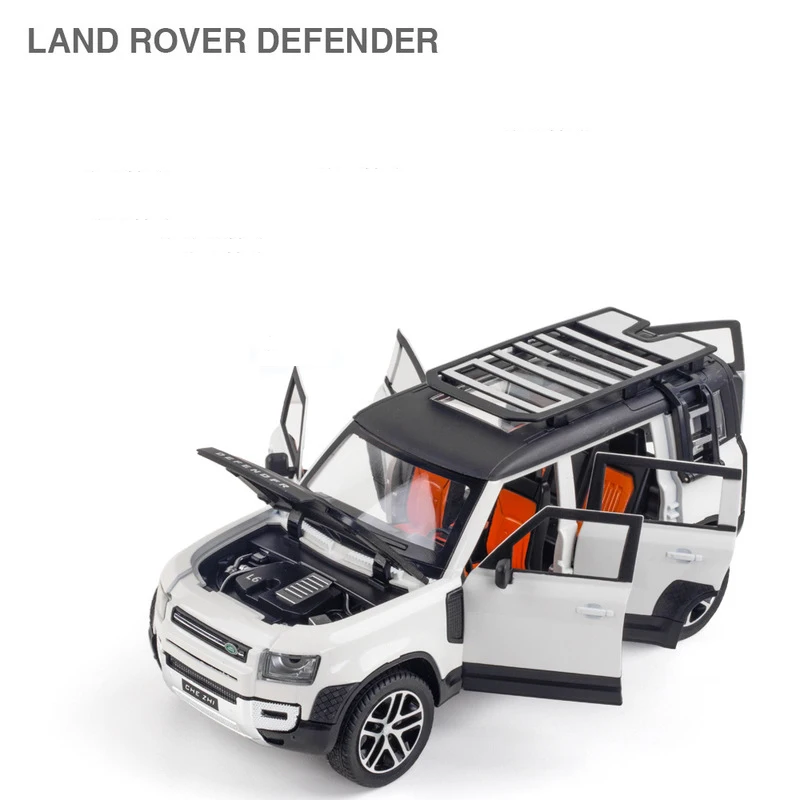 New 1:24 Land Rover Defender SUV Toy Alloy Car Diecasts & Toy Vehicles Car Model Miniature Scale Model Car Toys For Kids Gifts