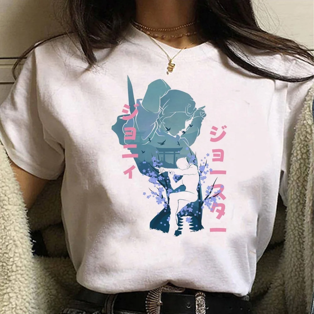Jojo Bizarre Adventure top tees girl party goth grunge japanese tshirt japan Psychedelic emo graphic