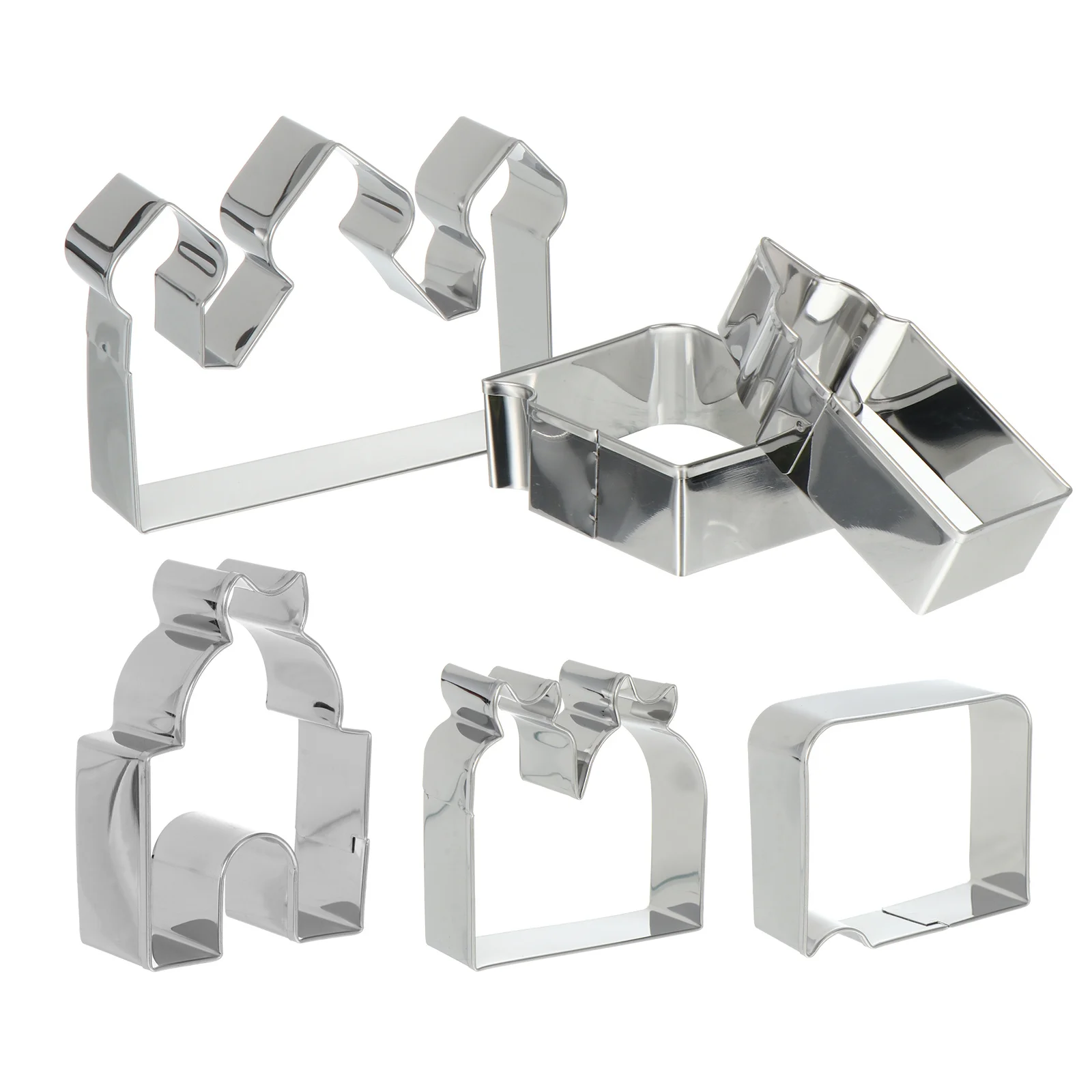 

6 Pcs Biscuit Mold Biscuits Baking Tools Cutter Cutters Cookie Festival Stainless Steel