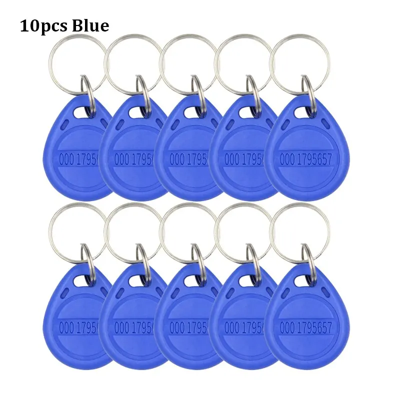 10-20 stücke EM4100 125 KHz Nur-Lese-RFID ID Keyfob RFID Tag Tags Mit Schlüssel Ring Karte Aufkleber keyfob Token Ring Proximity Chip TK4100