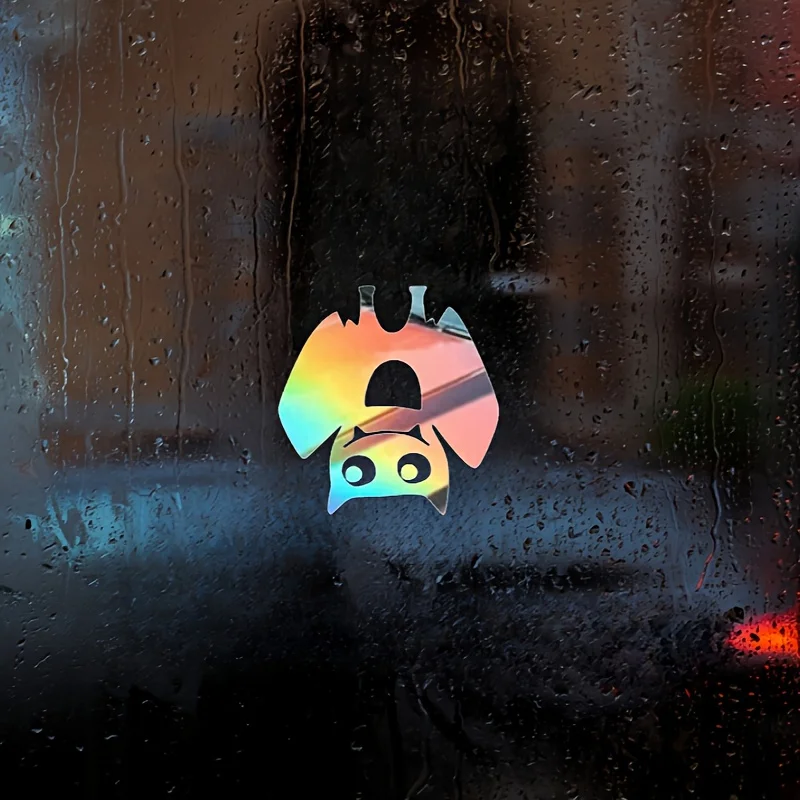 

Fun Animal Illustrated (Bat) Waterproof Vinyl Sticker, Durable and Easy to Mount/Remove Motorcycle Helmet Sticker