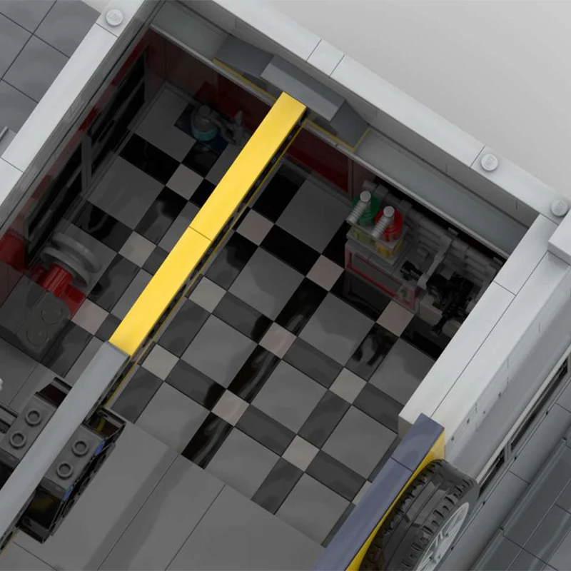 927 Uds. Taller de afinación MOC personalizado arquitectura clásica urbana modelo de construcción DIY bloques montaje juguete regalos de vacaciones