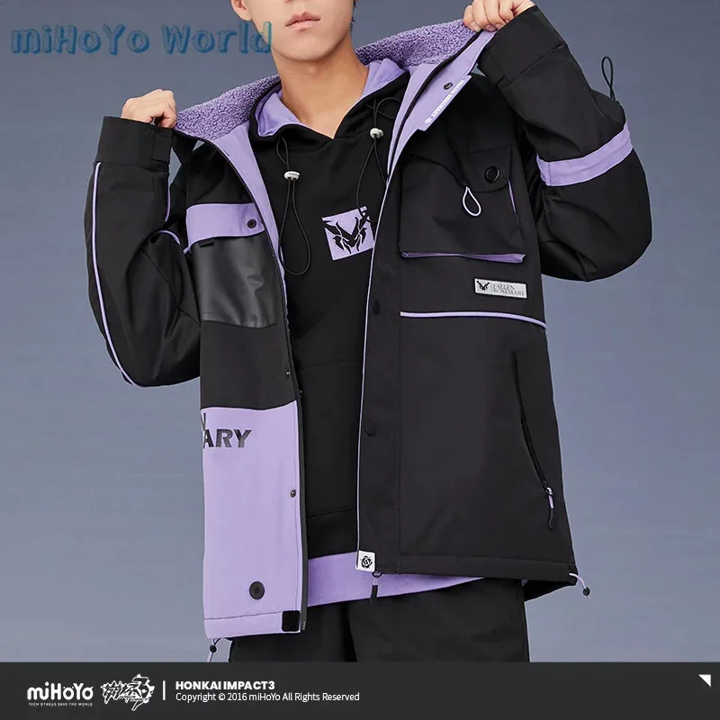 Официальные худи MiHoYo Honkai Impact 3Rd для косплея Риты Росвайзе, тема падшего Розмари, утолщенные худи для пар, подарки на день рождения