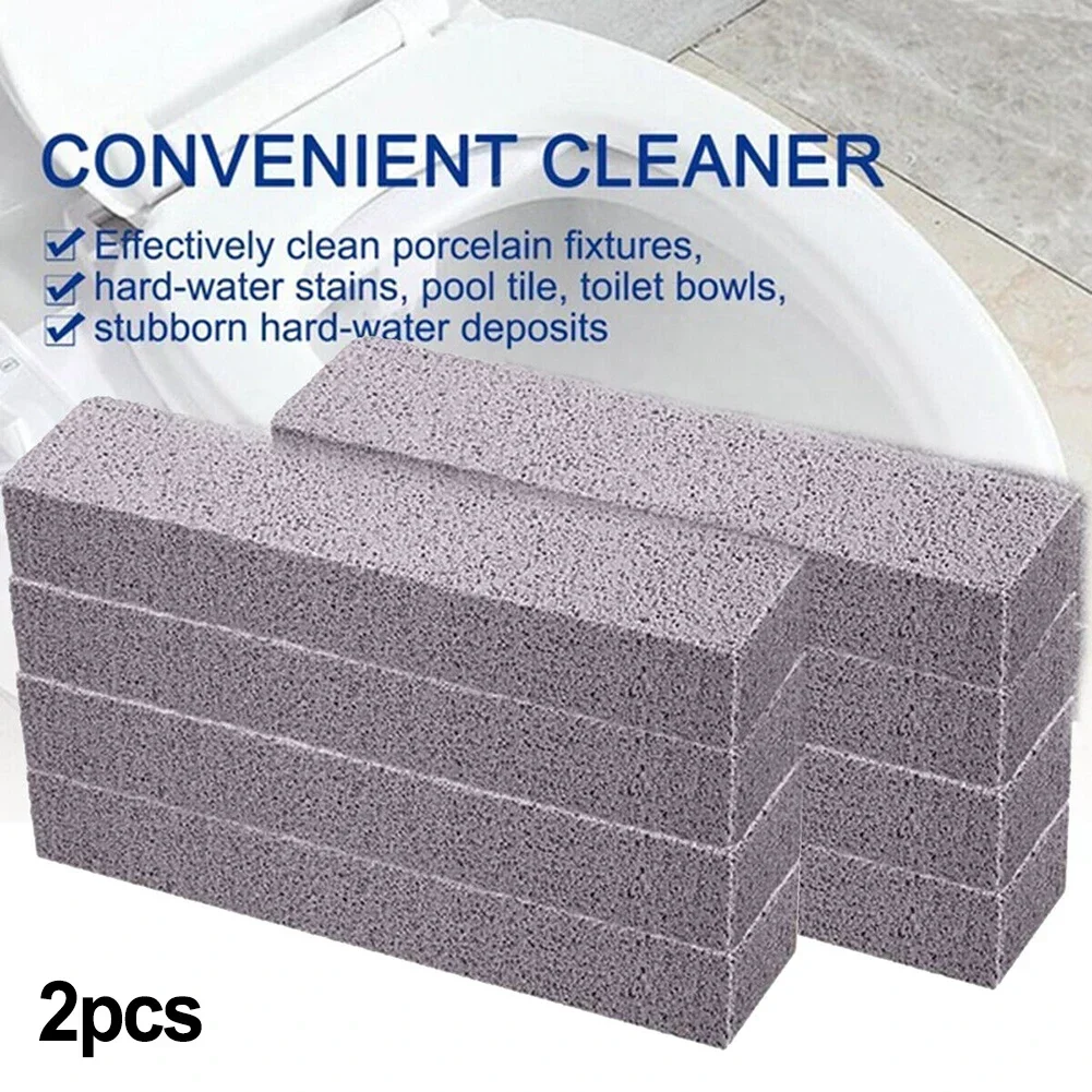 2pcs Toilet Cleaner Stone Natural Pumice Stone Toilets Brush Bathroom Cleaning Brush Cleaning Stone Bathroom Gadgets