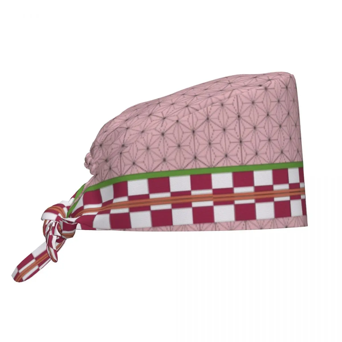 

Custom Nezuko Slayers Demon Scrubs Cap Surgical Hats Men Women Operating Room Cap Operator Hats Lab Works Hat
