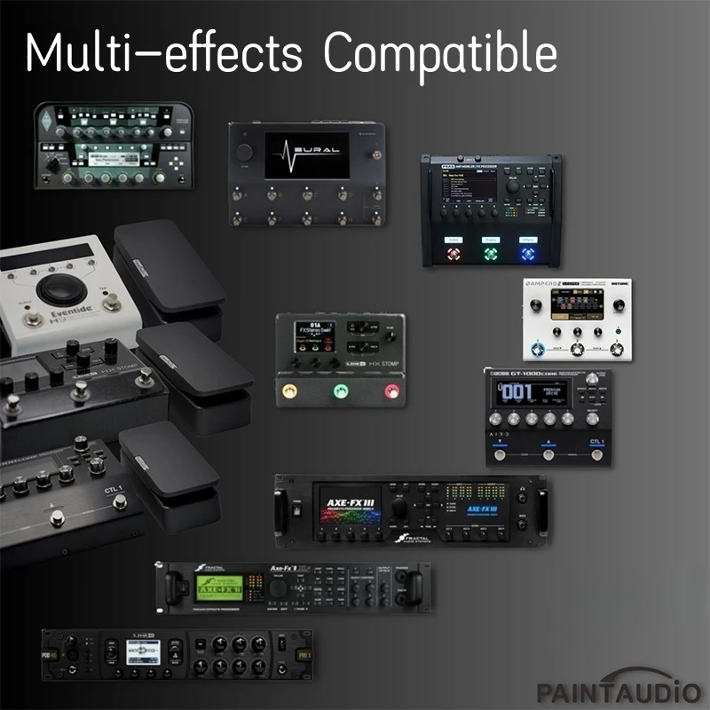 PAINTAUDIO Paint Audio Foot Captain-SWL/SWM Dual Outputs Expression Pedal Multi-effects Compatible for Tip/Ring Connection