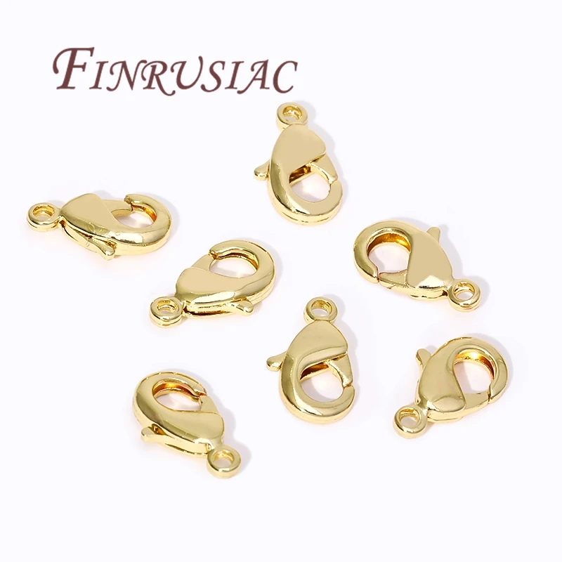 18K Gold Plated Lobster Clasps For Bracelets,Spring Clasps For Jewelry,DIY Jewelry Making Supplies,Connectors Clasp Accessories